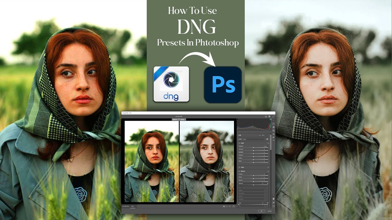Как использовать пресеты DNG в Photoshop CameraRaw #dngpresets #photoshop #lightroom #preset #fre...