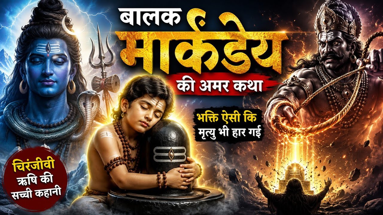 Balak maarkandey kI poorn katha / Mahakaal🔱 VS Yamaraaj 🔥 /  Mahaamrtyunjay Mantr Ki Shakti