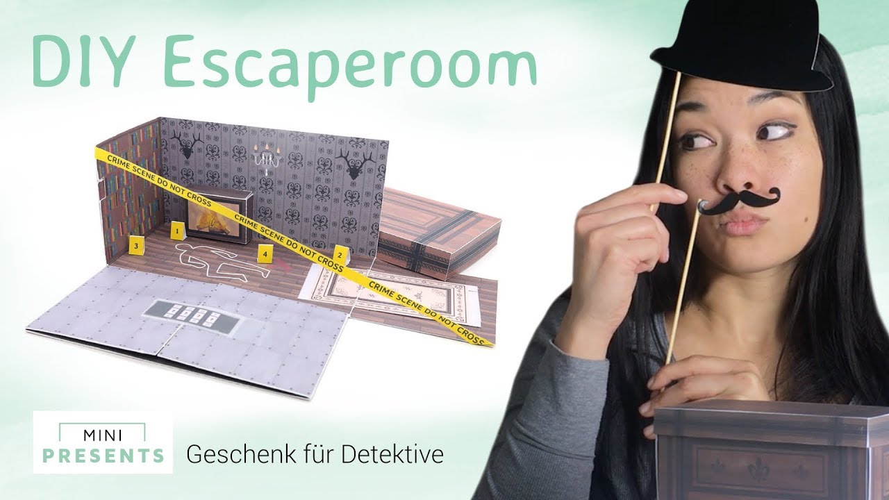 DIY Escape Room Geschenk zum Geburtstag | Explosionsbox basteln als Geschenkidee | mini-presents.com