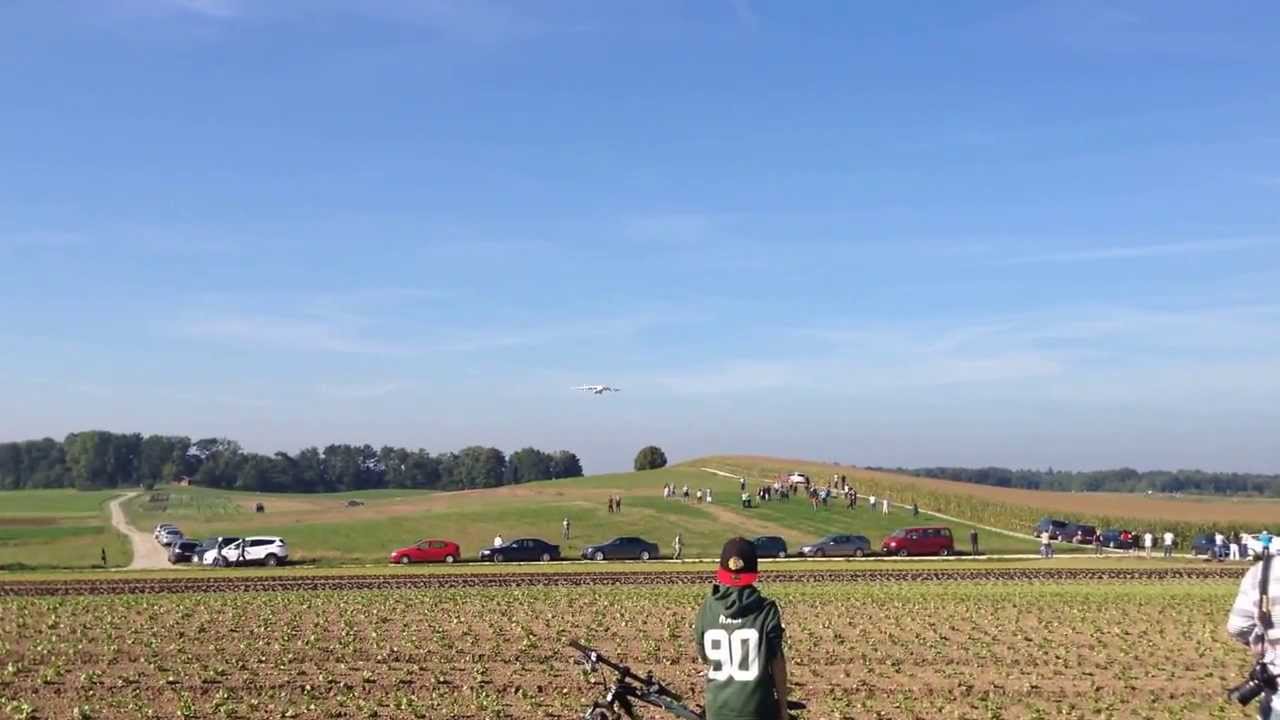 Antonov AN 225 Mriya (AN225) lands at Zürich Kloten ZRH (Switzerland)