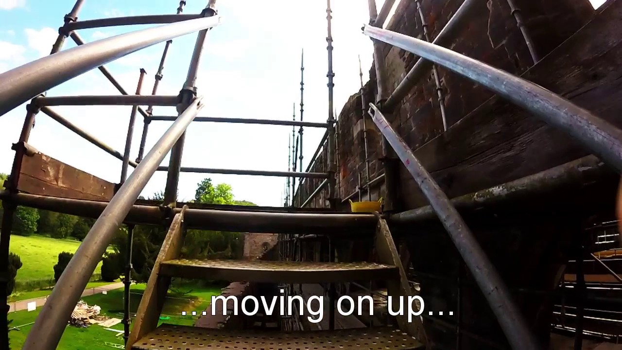 Scaling the Scaffold at Dunkeld Cathedral
