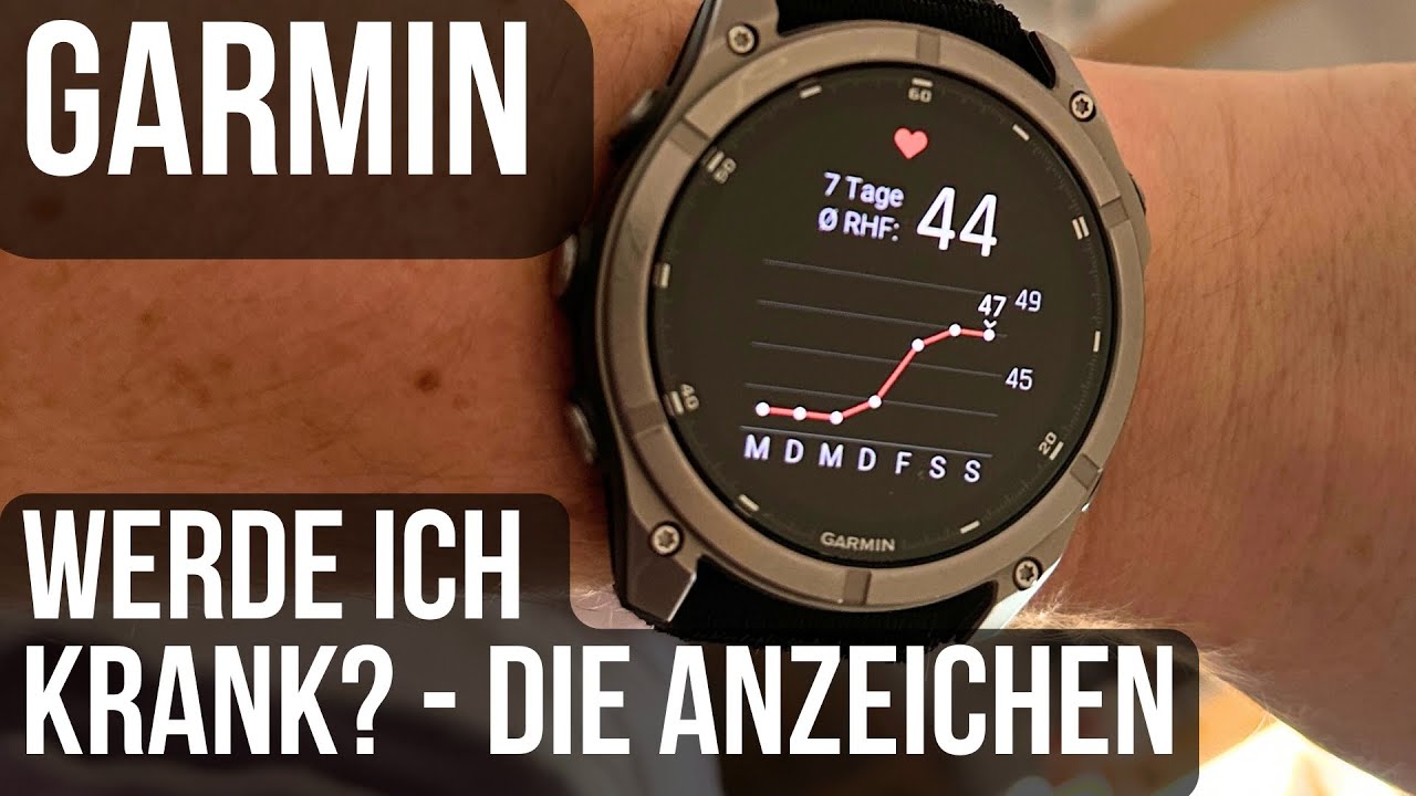 Garmin Sportuhren Krankheit einfach erkennen!