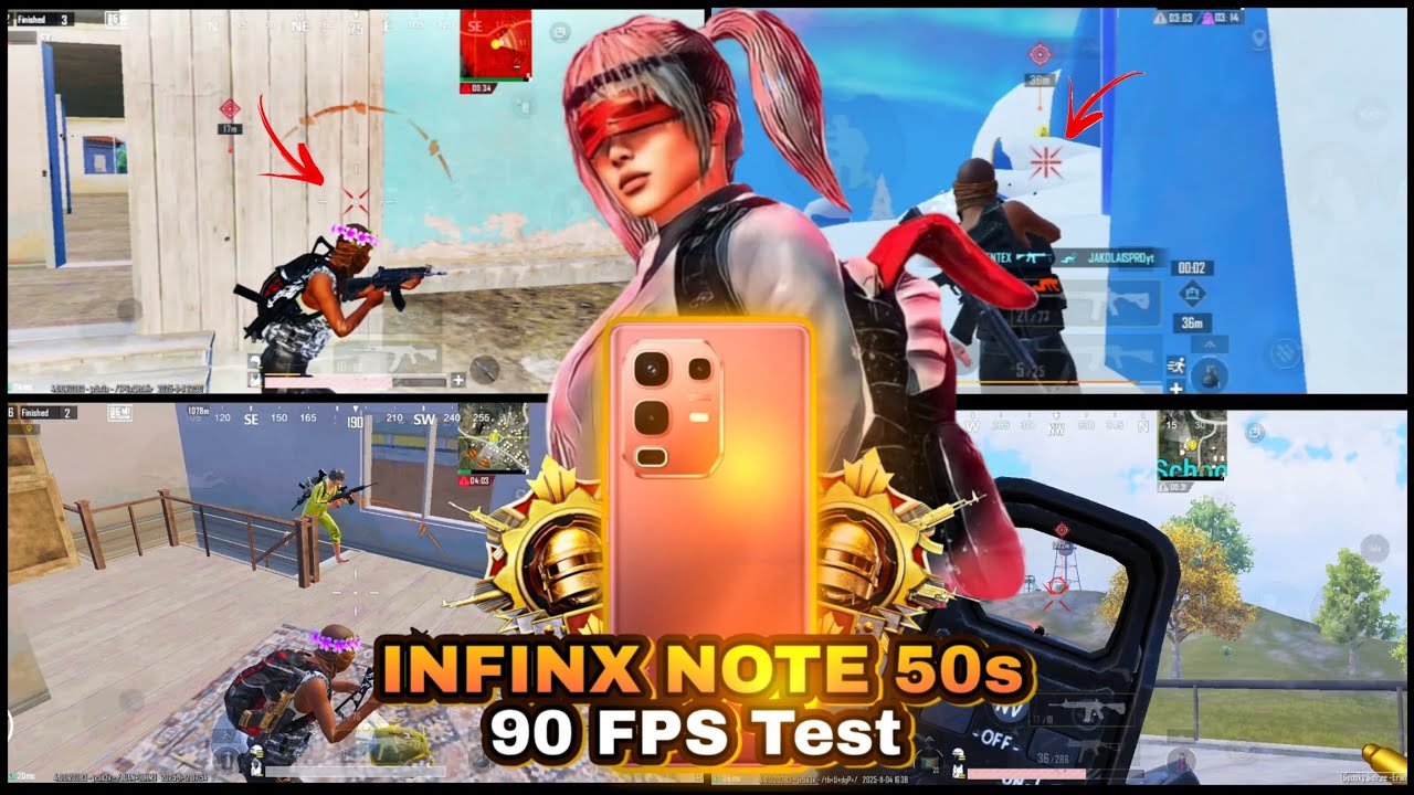 BGMI 4.1 New Update 90 FPS test🔥 Infinix Note 50s 🔱