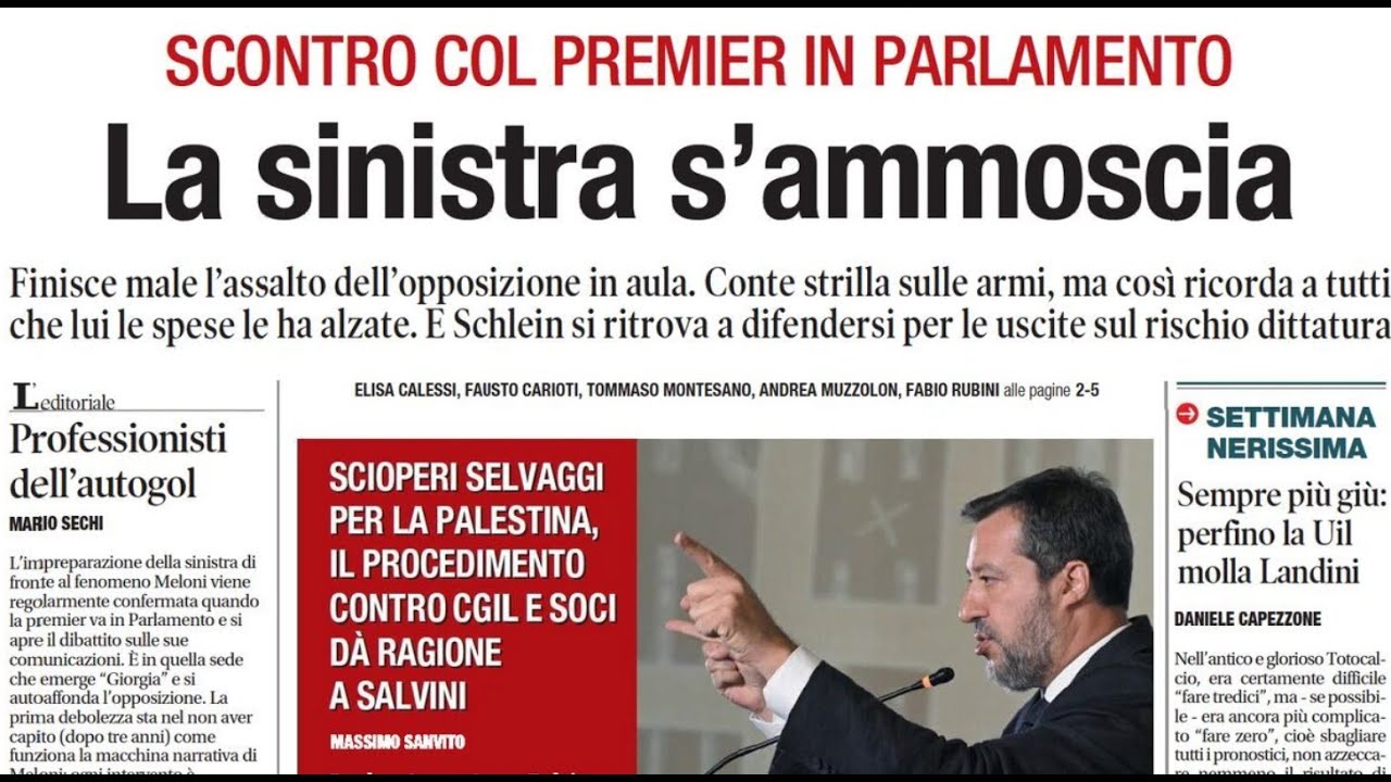 RASSEGNA STAMPA 23 OTTOBRE 2025 QUOTIDIANI NAZIONALI ITALIANI  PRIME PAGINE DEI GIORNALI DI OGGI