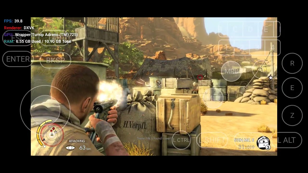 Sniper Elite 3 - Winlator vanilla 2.8.1hotfix | 8+gen1