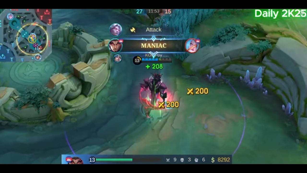 Maniac, [Yu Zhong]| MLBB × MVP| Mobile Legends: Bang Bang
