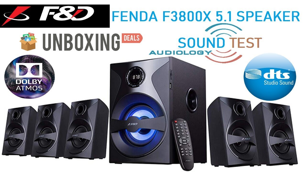 F&D F3800X Bluetooth 5.1 Speaker || Unboxing || Sound Test || Depth Review