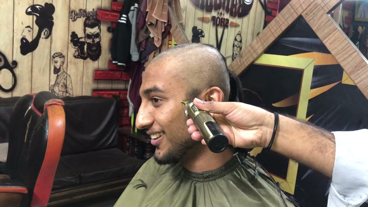 Asmr full clean hair dandruff shaving 💈