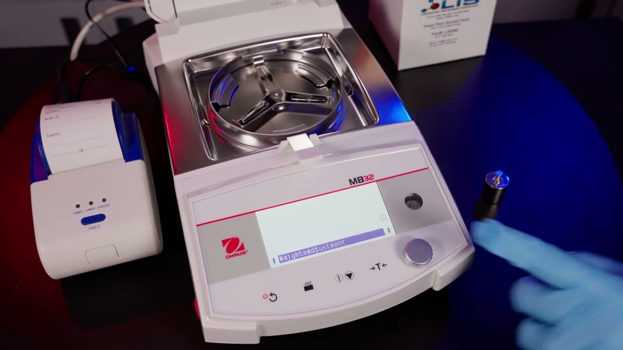 How To Calibrate Scale | Ohaus MB32 Moisture Analyzer
