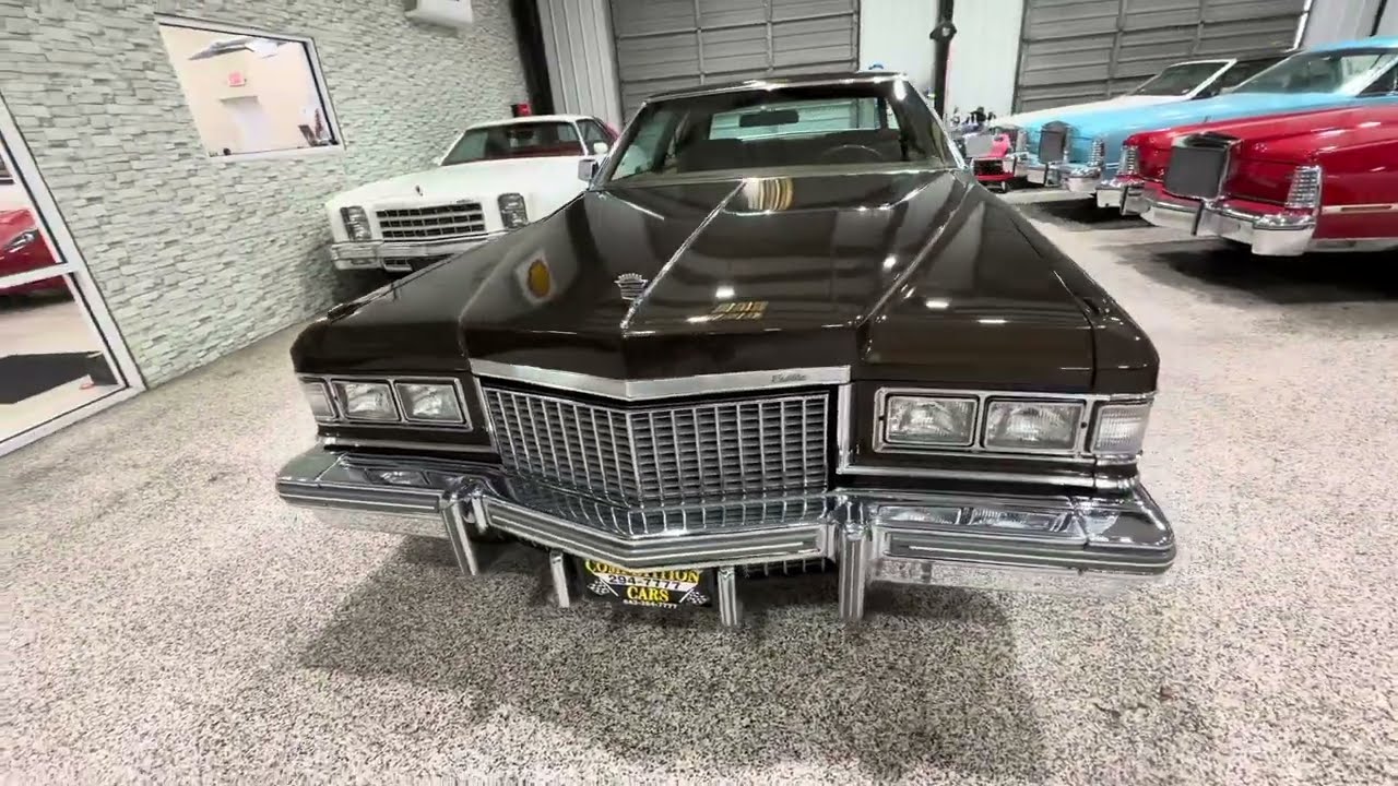 9000 оригинальных миль на Cadillac Coupe DeVille 1975 года выпуска от одного владельца! Обзор экс...