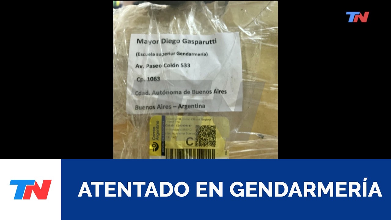 EL PAQUETE EXPLOSIVO QUE LLEGÓ A LA ESCUELA SUPERIOR DE GENDARMERÍA