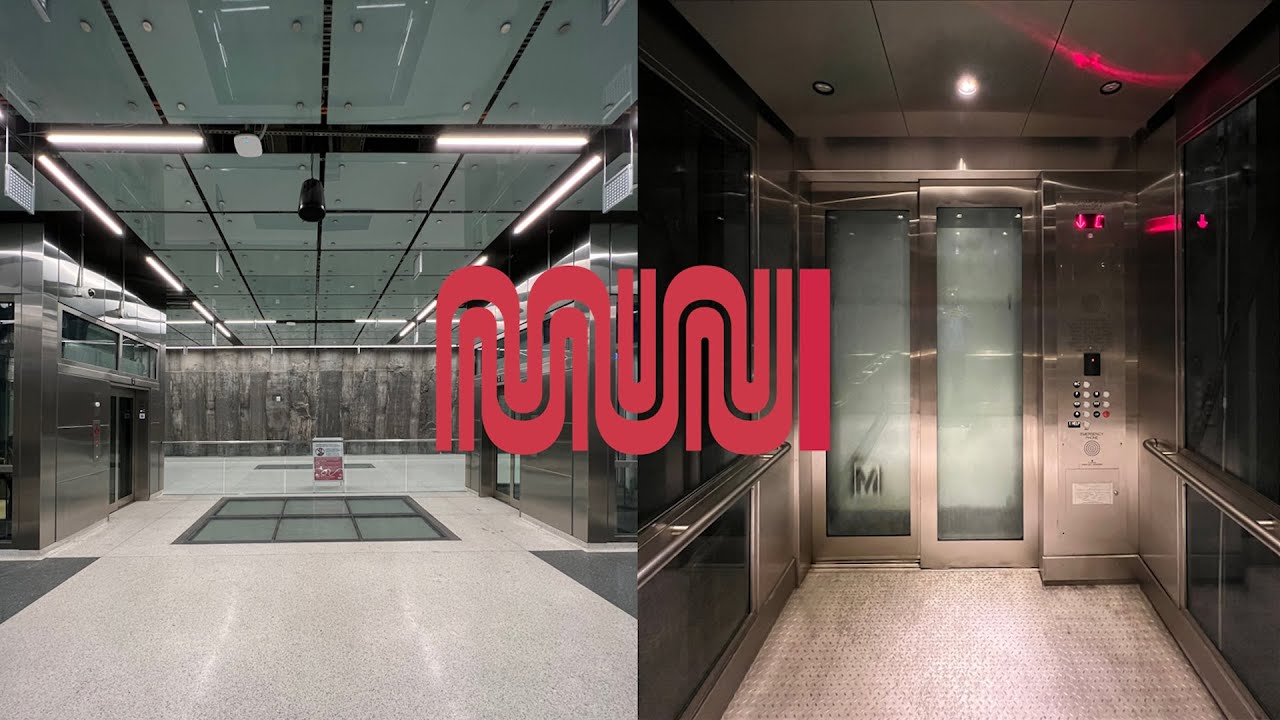 Brand New Schindler Traction [Platform Level] Elevators - Union Square Station - San Francisco, CA