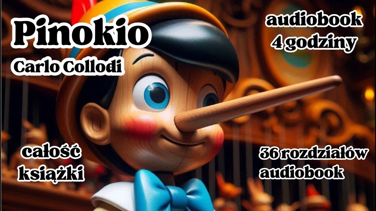 Pinokio Carlo Collodi lektura 📚 PL audiobook 🎧 całość 36 rozdział&oacute;w kompletna książka czytana