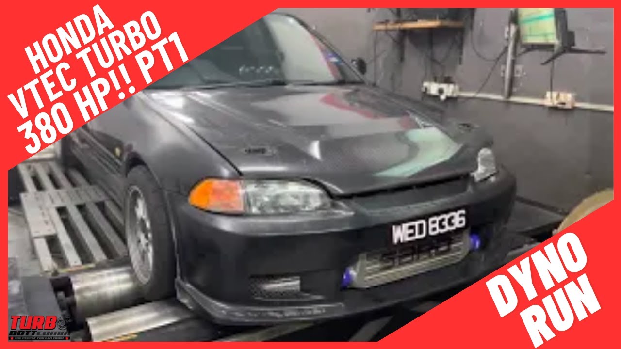 Honda B16A Bolt On Turbo 380HP - Bunyi Vtec Stim oooo😆