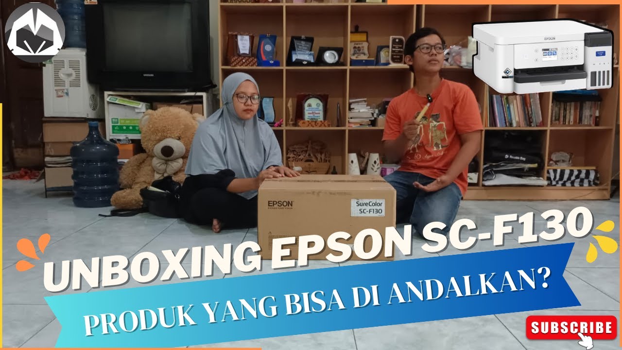 Unboxing sublimation printer Epson SC F130 dan penjelasan secara lengkap