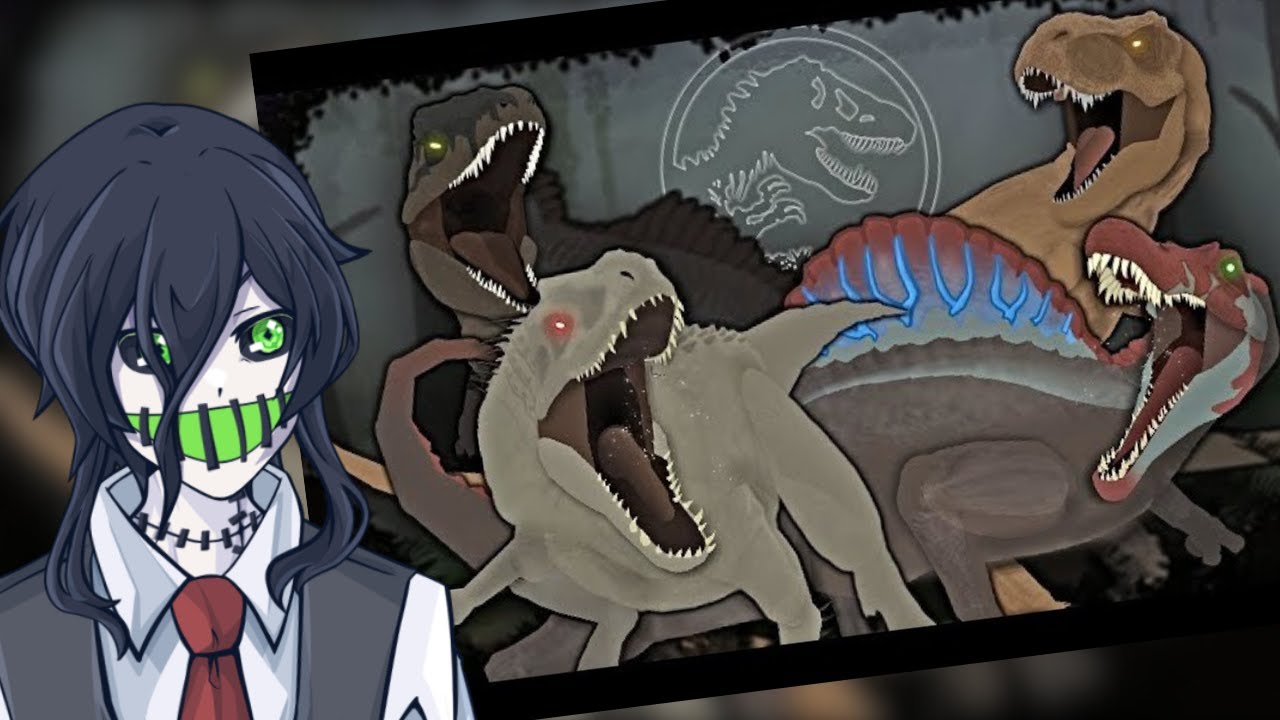 PURE AURA AND CHAOS!!! | Reacting to T-rex and Spinosaurus vs Indominus Rex and Giga SlicK Animation