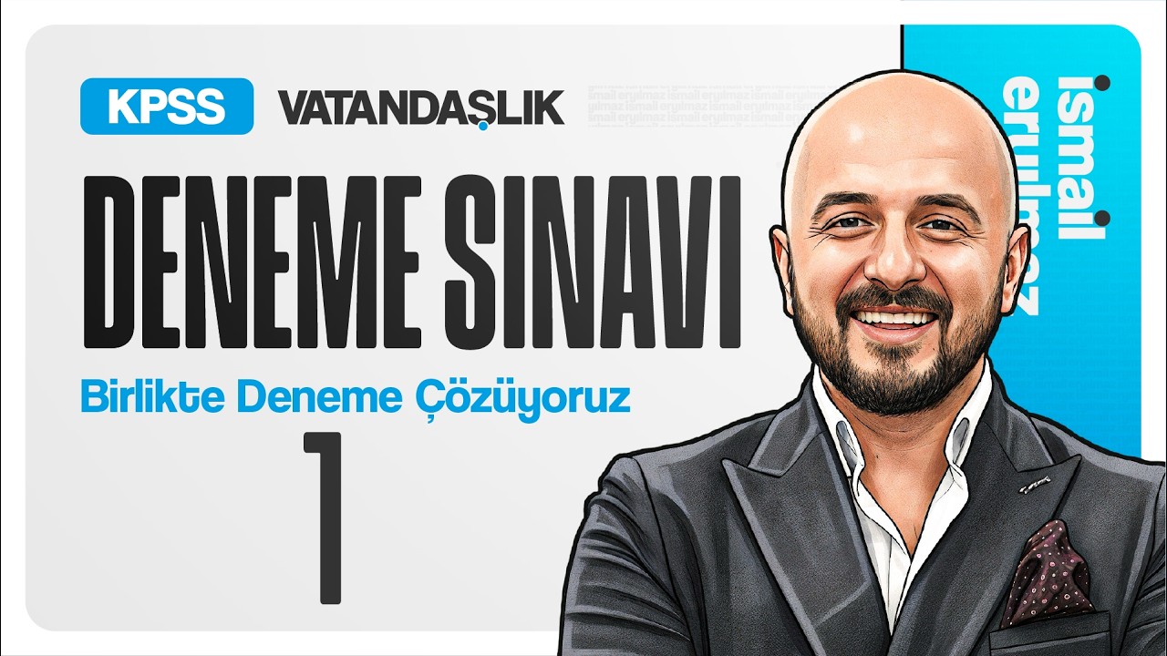 KPSS Vatandaşlık Deneme Sınavı - 1 &rarr; İsmail ERYILMAZ #denemesınavı