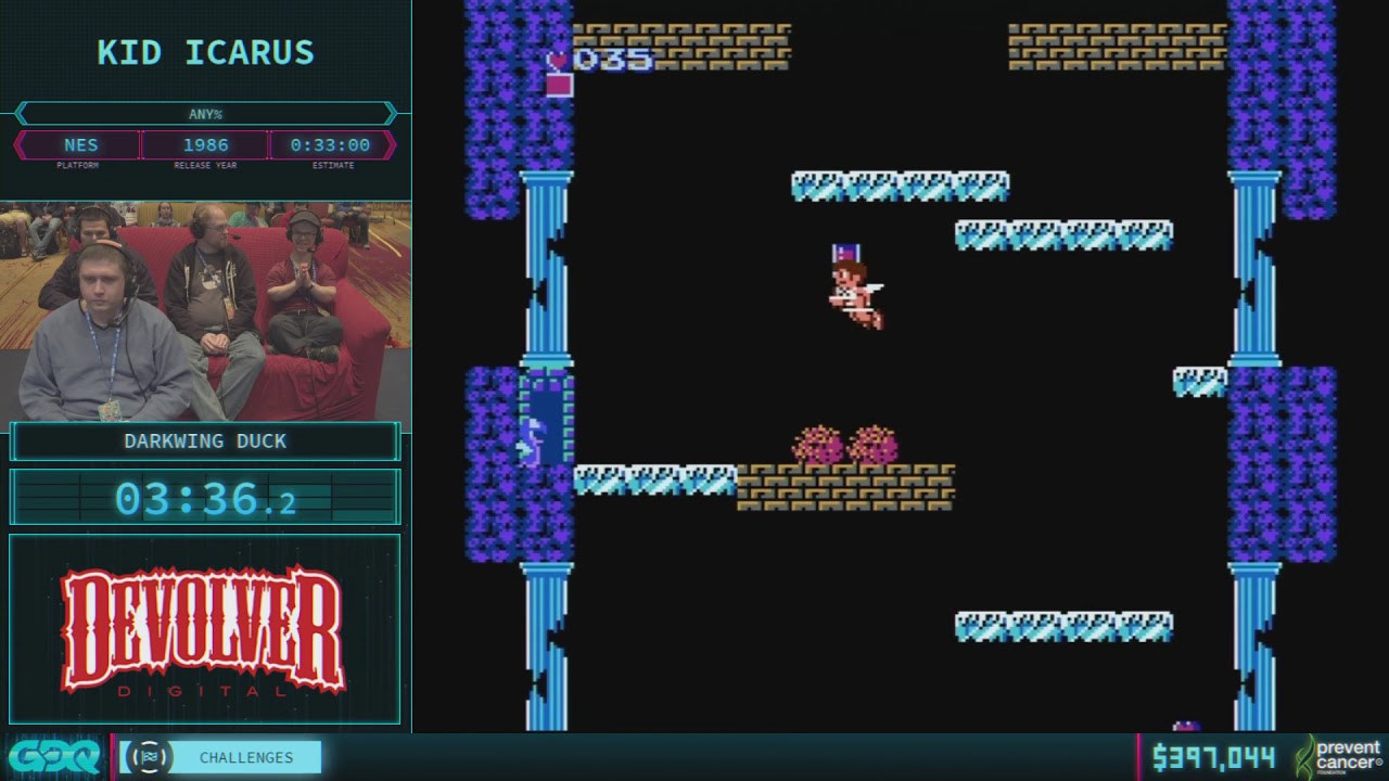 Kid Icarus by Darkwing Duck in 25:35 - AGDQ 2018 - Part 63