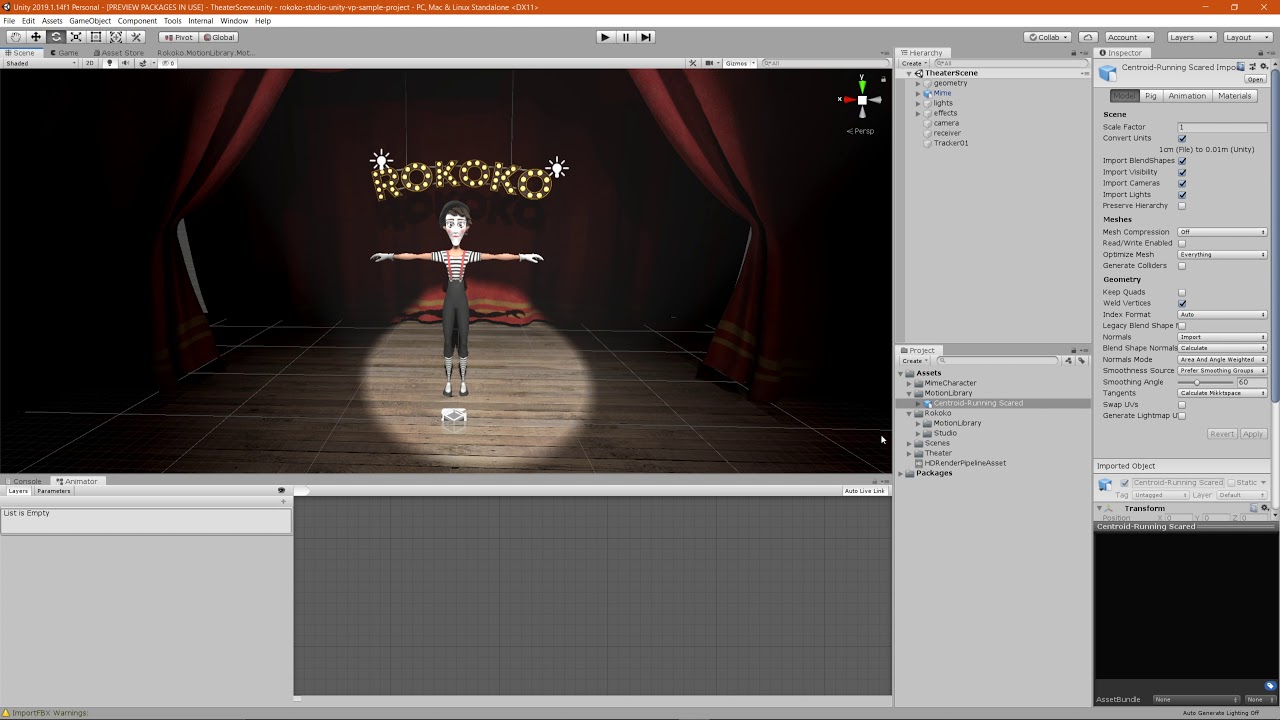 Rokoko Guide: Using Motion Library animations on your Character