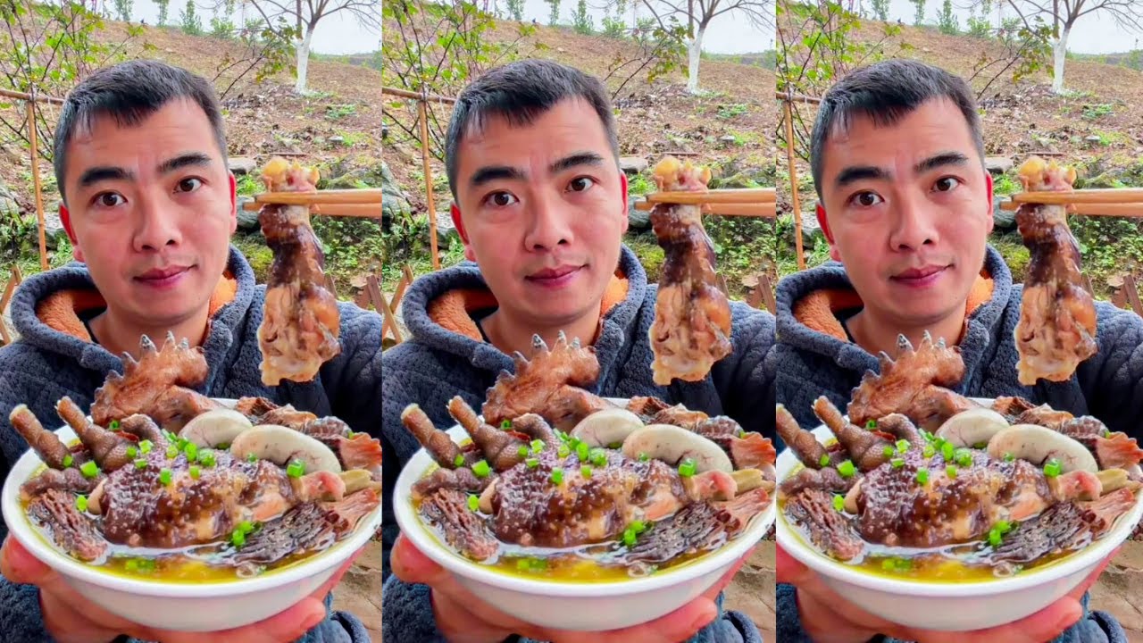 Rural Food Eating Show: Satisfying Chicken Soup and Spicy Dumpling Soup