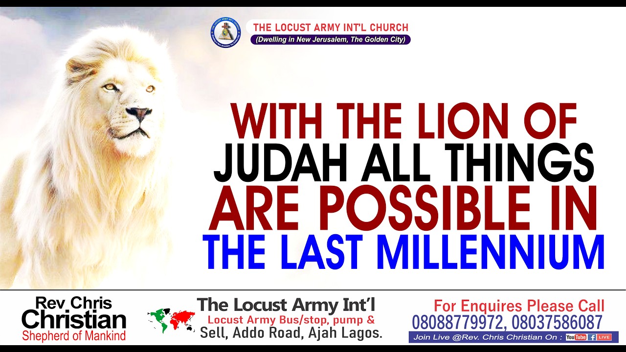 Rev. Chris Christian | With the Lion of Judah All Things Are Possible in the Last Millennium