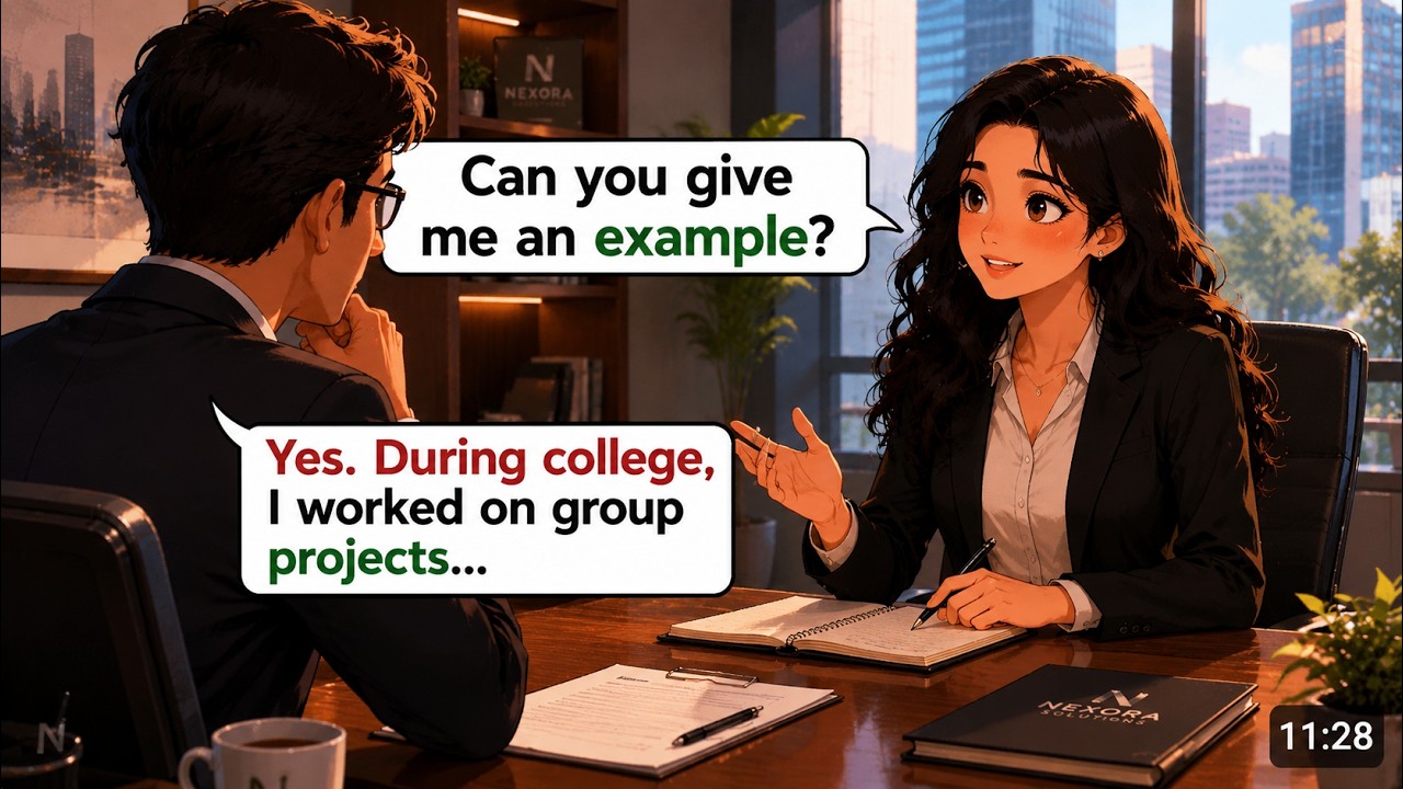 English Conversation Practice | Job Interview Story | Learn English Through Conversations