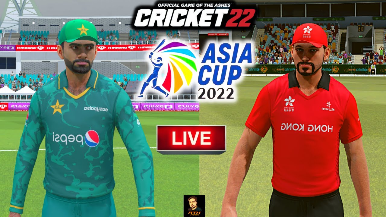 Asia Cup 2022 - Pakistan vs Hong Kong Match - Cricket 22 Live - RtxVivek | Later Stumble Guys