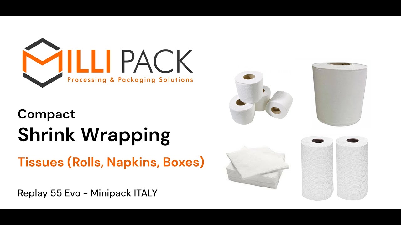 Compact Shrink Wrapping Machine for Tissue - Replay 55 - Milli Pack Pakistan