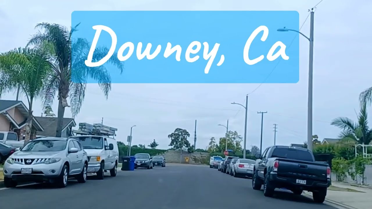 Driving through Downey, Ca