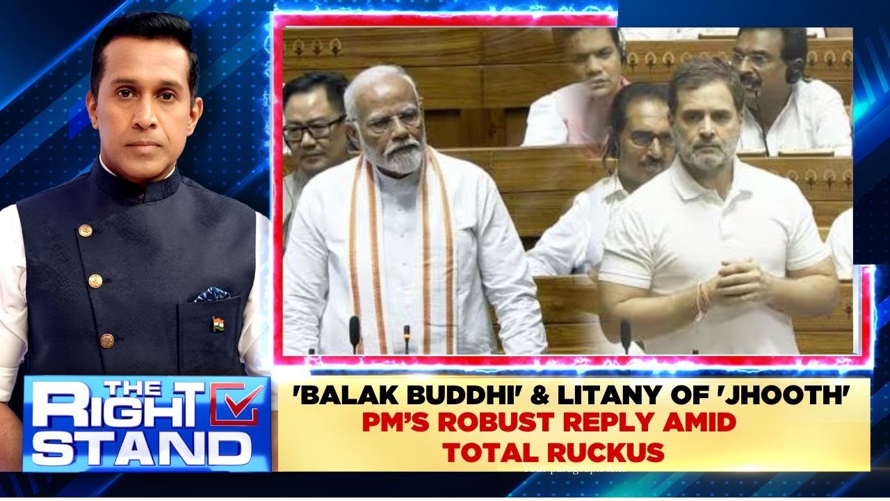 PM Modi Speech | Screaming Opposition MPs Vs Shouting PM Modi In Parliament Face-Off | News18