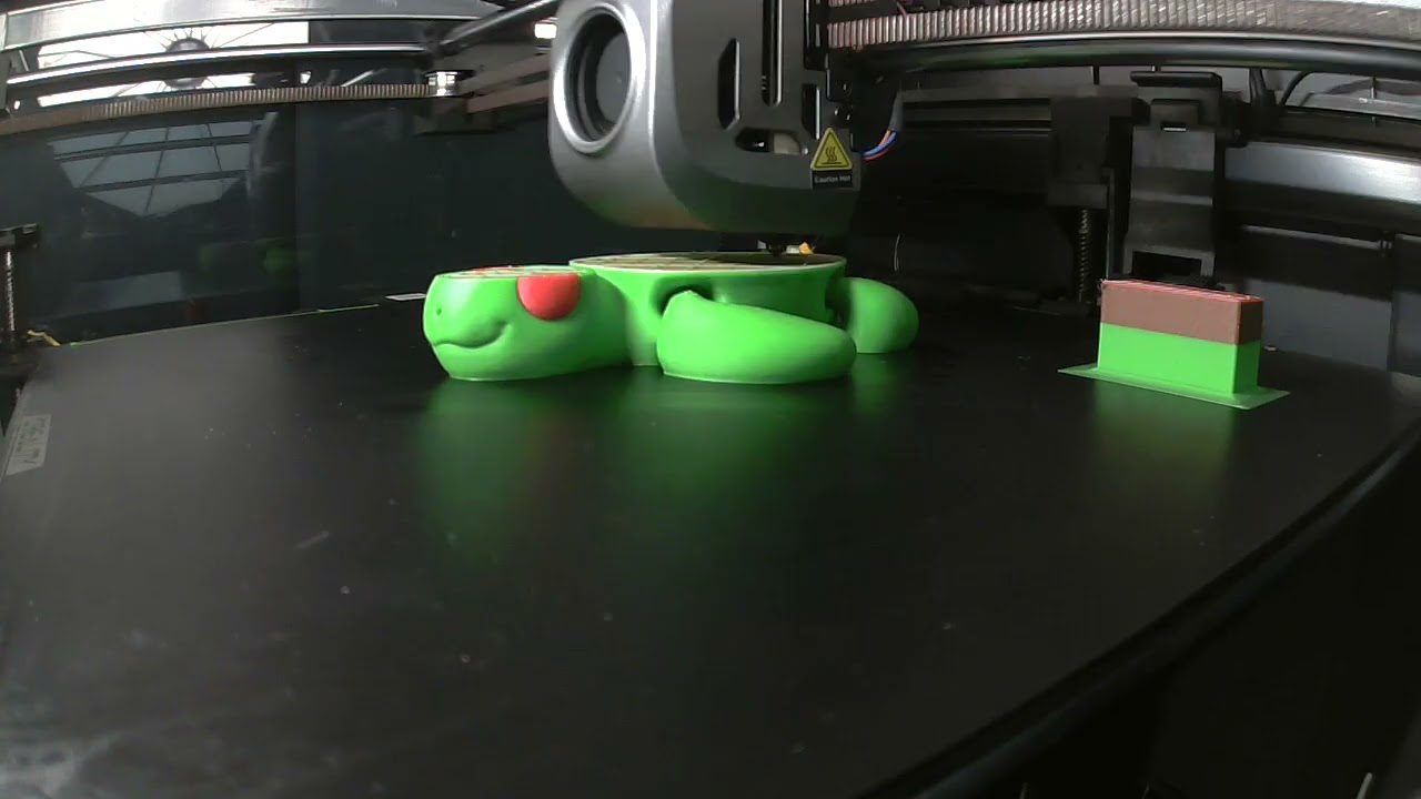 TIMELAPSE: Creality K1 Max, CFS Color Mod, TURTLE with 3 Filaments.