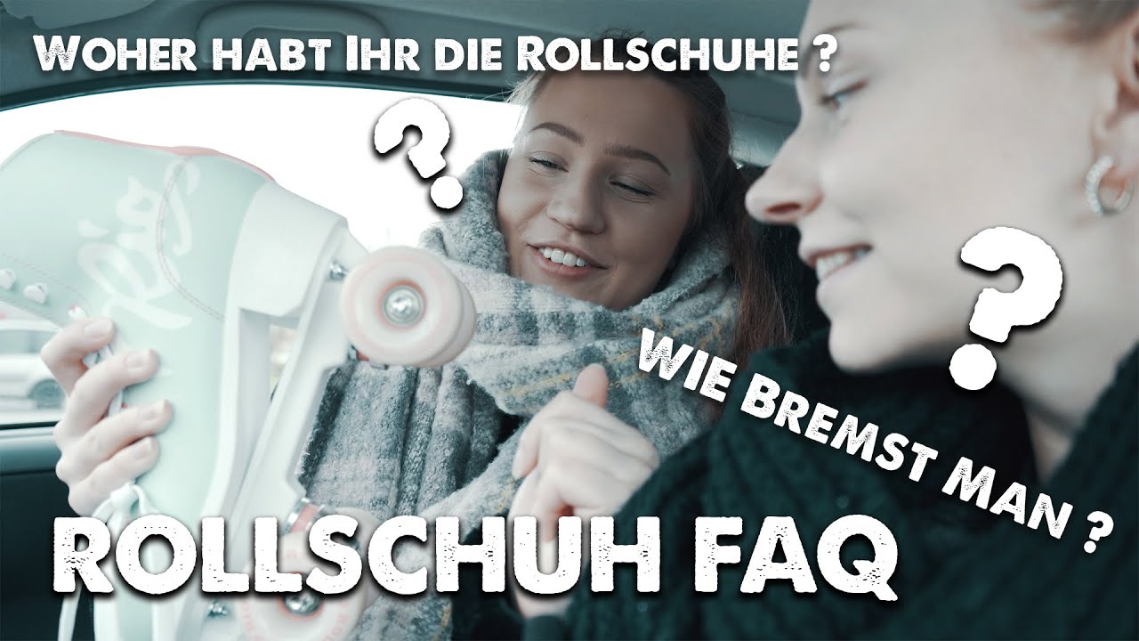 EURE FRAGEN ZUM ROLLSCHUHFAHREN !🥰 (Bremsen, Rollschuhe, R&uuml;ckw&auml;rts fahren etc.) | Maja & Claire