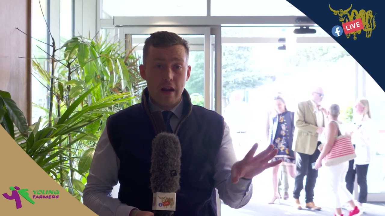 D1 S2 YOUNG FARMER HAMISH LOGAN - MEMBERS PAVILION AT THE ROYAL HIGHLAND SHOW