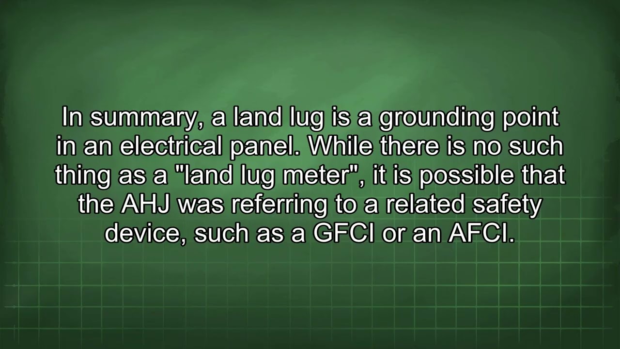 Land Lug Meter Explained Grounding and Safety