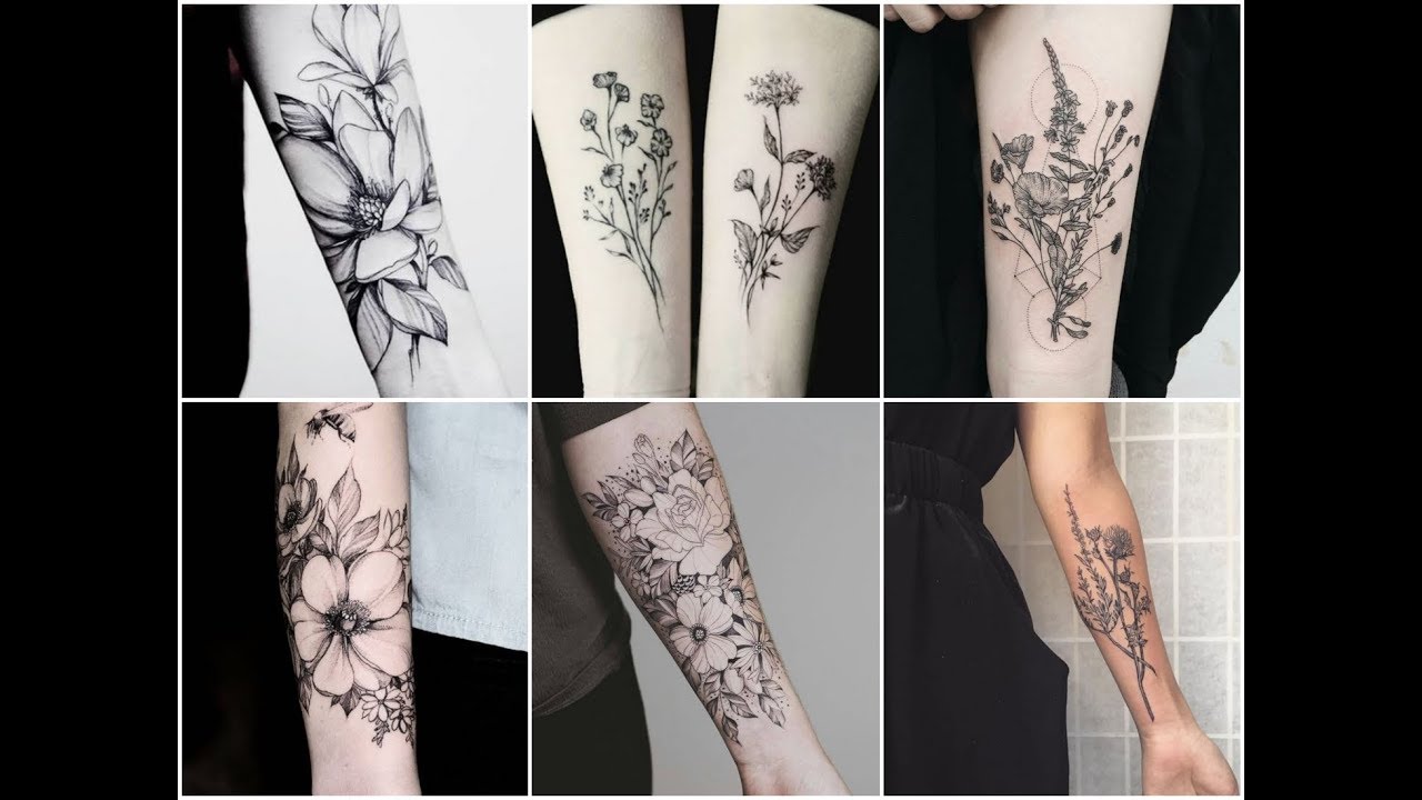 Perfect Botanical Ink Tattoo Design Ideas - Beautiful Floral Tattoos