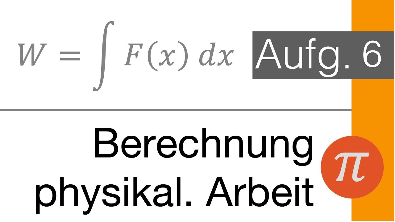 Berechnung der physikalischen Arbeit am Beispiel verstanden (5037-6)