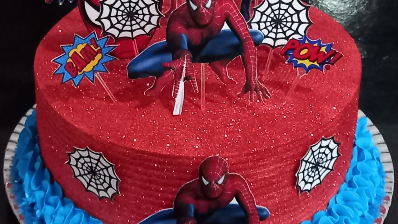 DECORAÇÃO DE BOLO DO HOMEM ARANHA 