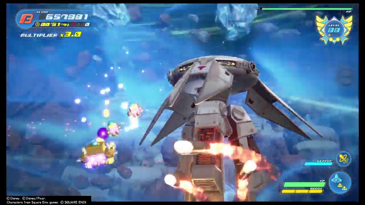 KINGDOM HEARTS 3 - Schwarzgeist Secret Boss Fight [Gummiship]