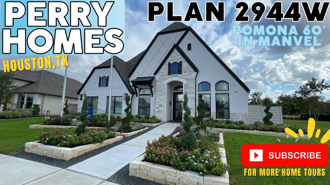 Хьюстон, Техас | Perry Homes | Помона | План 2944W | Новое строительство | Экскурсия по модельном...