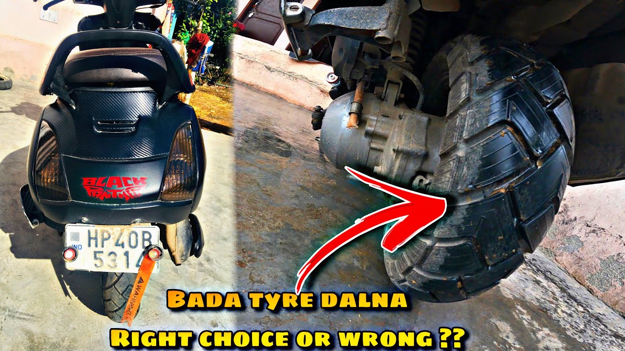 Planning to install bigger tyres in Activa??? || Check here once || Aadimotovlogs
