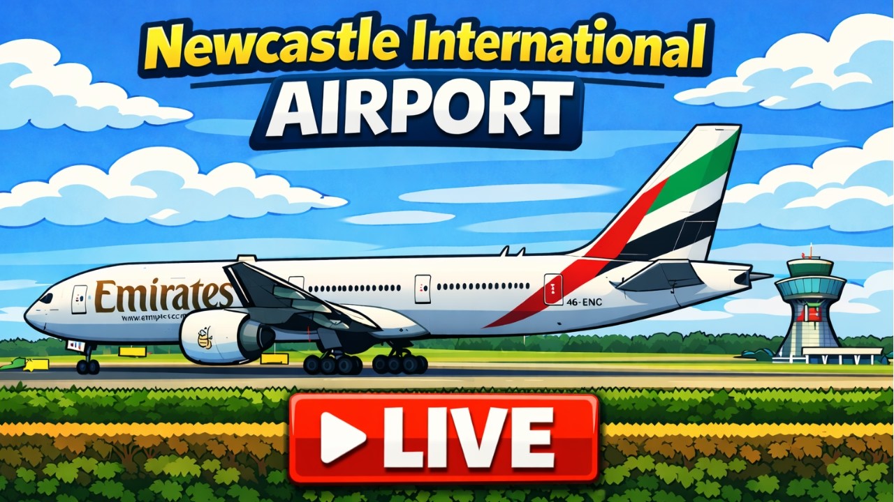 🔴 LIVE | Plane Spotting From Newcastle International Airport | Monday 16th February 2026