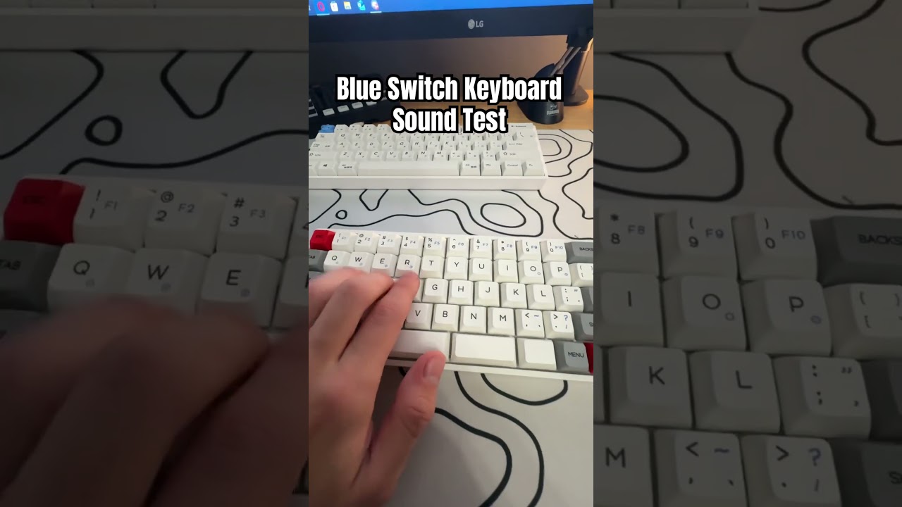 Blue Switch Keyboard Sound Test!