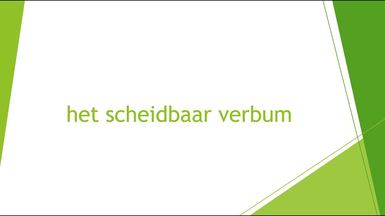 het scheidbaar verbum - NT2 B1 (#NT2, #nederlands, #dutch #learndutch #néerlandais)