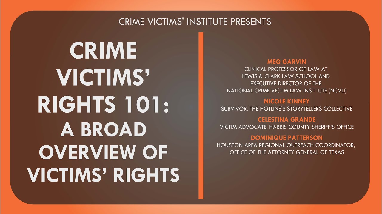CVI Webinar: Crime Victims' Rights 101