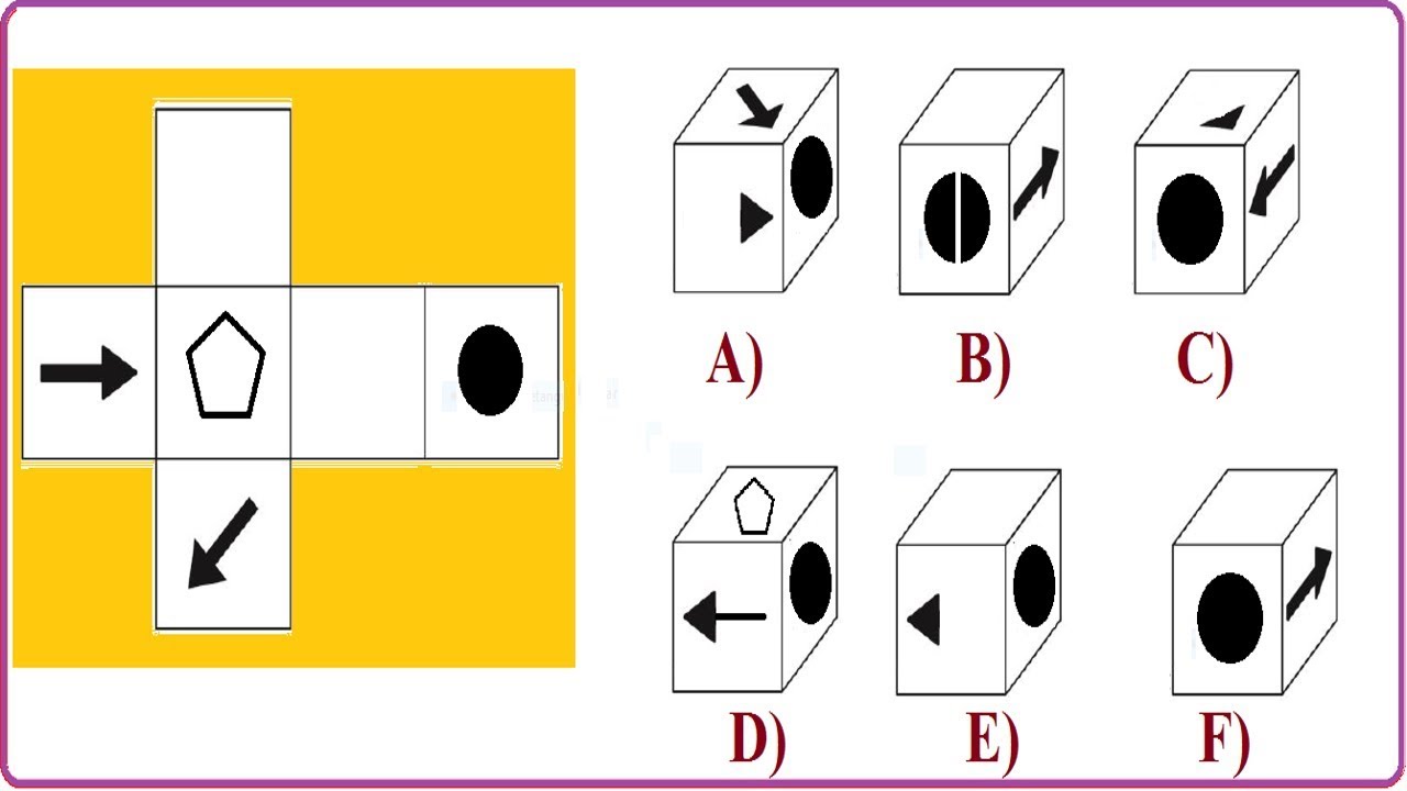 Raciocínio Lógico Dado Cubo Figuras Teste psicotécnico QI Quociente Inteligência Detran Concurso RLM