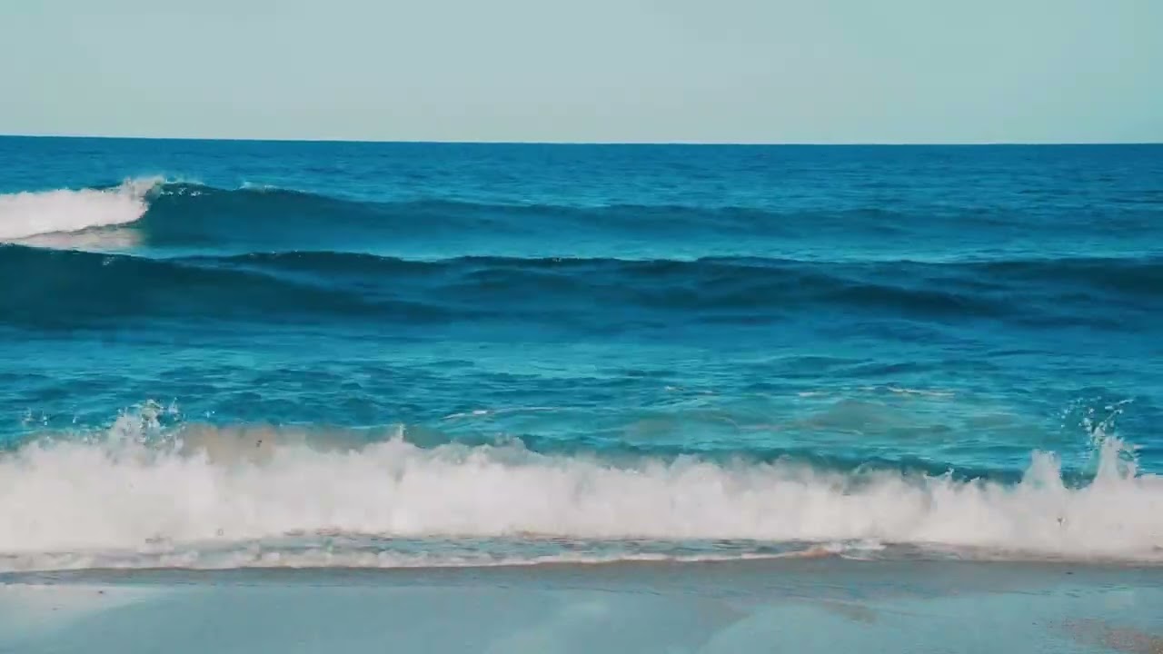 sitting on the beach