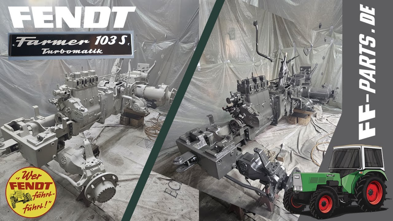 Restauration Fendt Farmer 103SA. Teil 12 / Lackieren / GOLD!