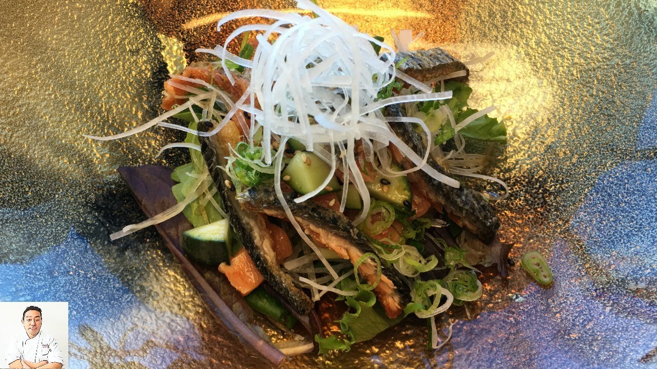 Easy To Do Salad From Salmon Scraps