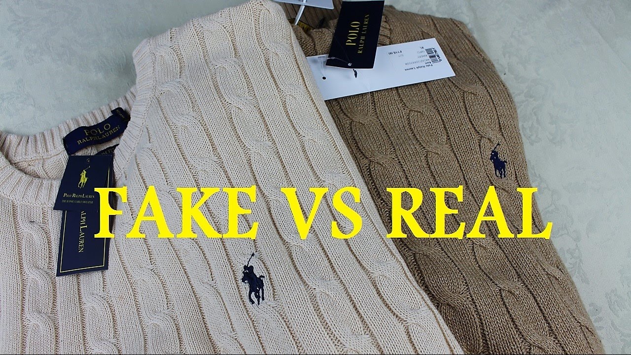 Настоящий свитер Ralph Lauren против подделки | Как отличить подделку Ralph Lauren