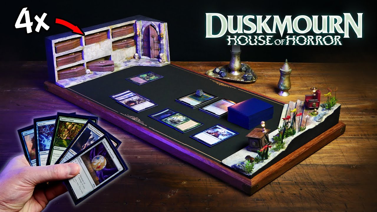 I Built 4 Duskmourn MTG Playmats...For Wizards of the Coast